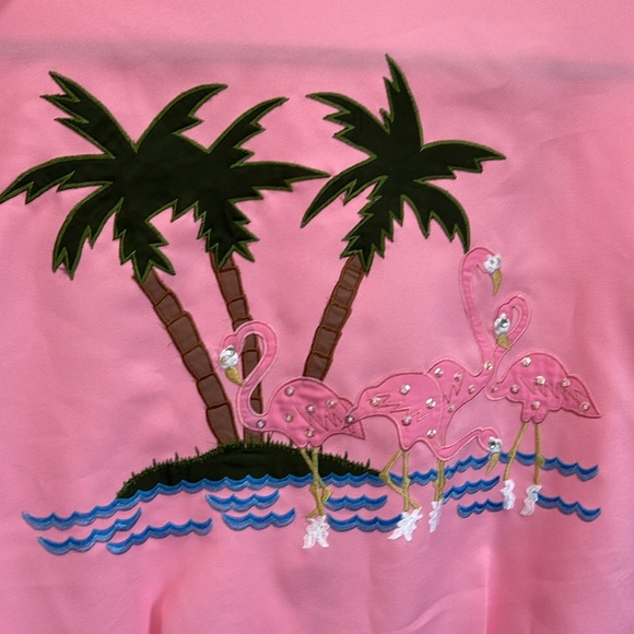Vintage flamingo bubble gum pink bomber jacket - Picture 6 of 6